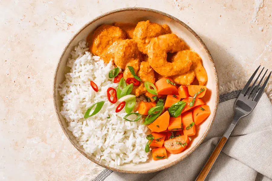 Massaman King Prawns
