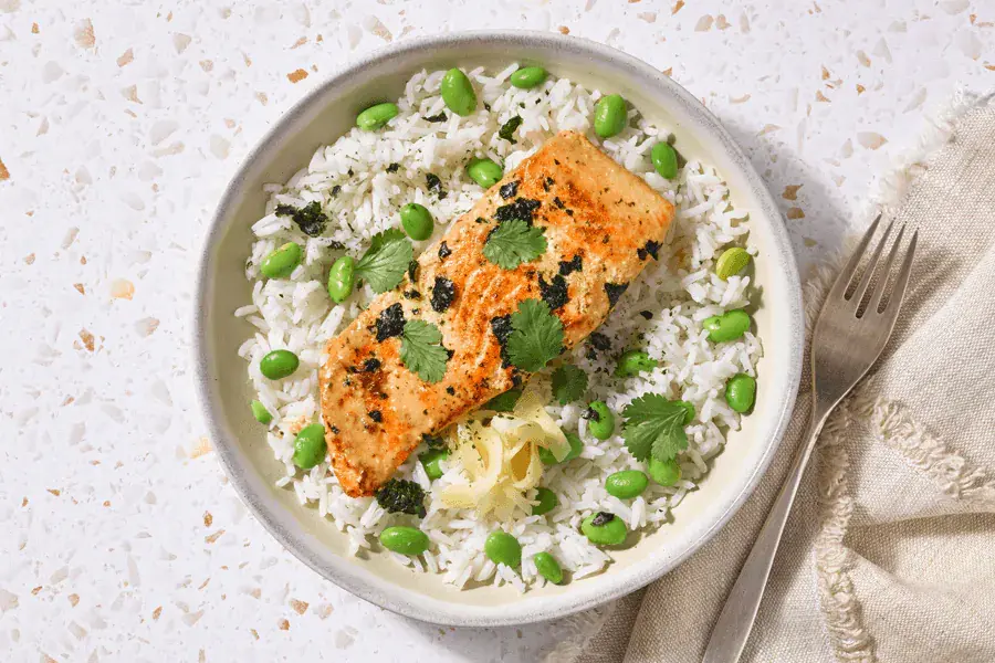 Citrus & Miso Salmon Poke Bowl