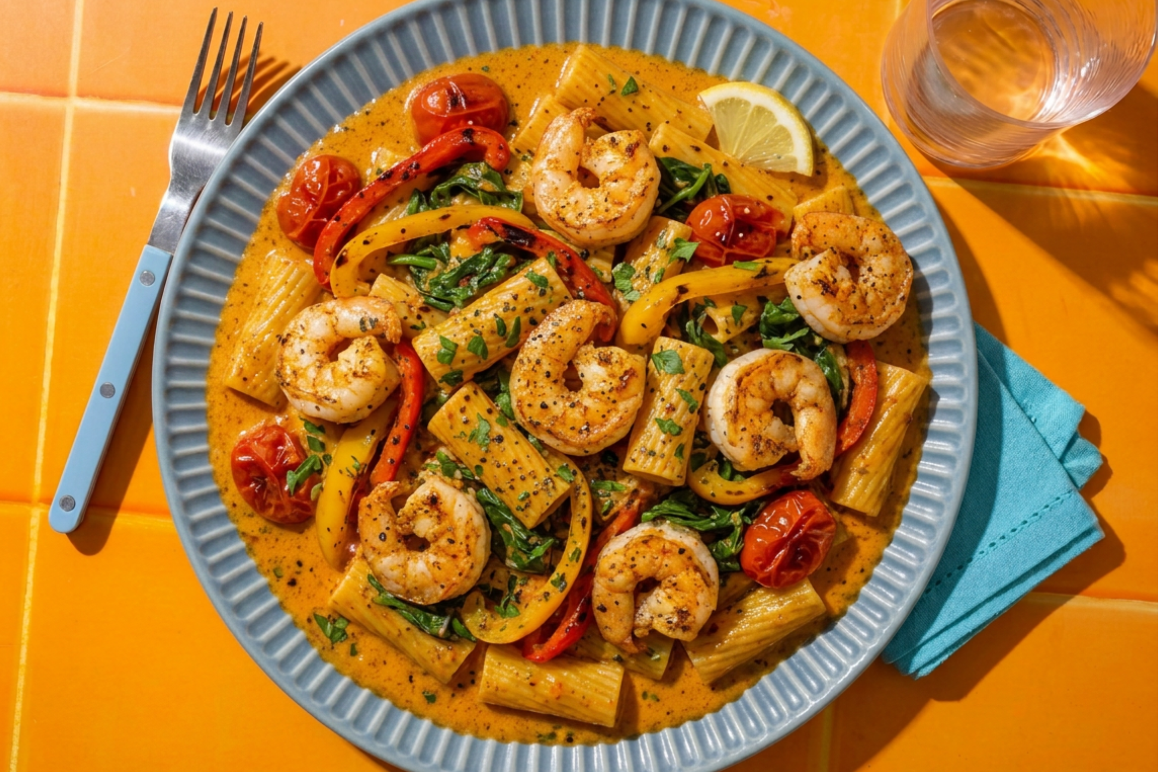 Cajun Prawn Rigatoni