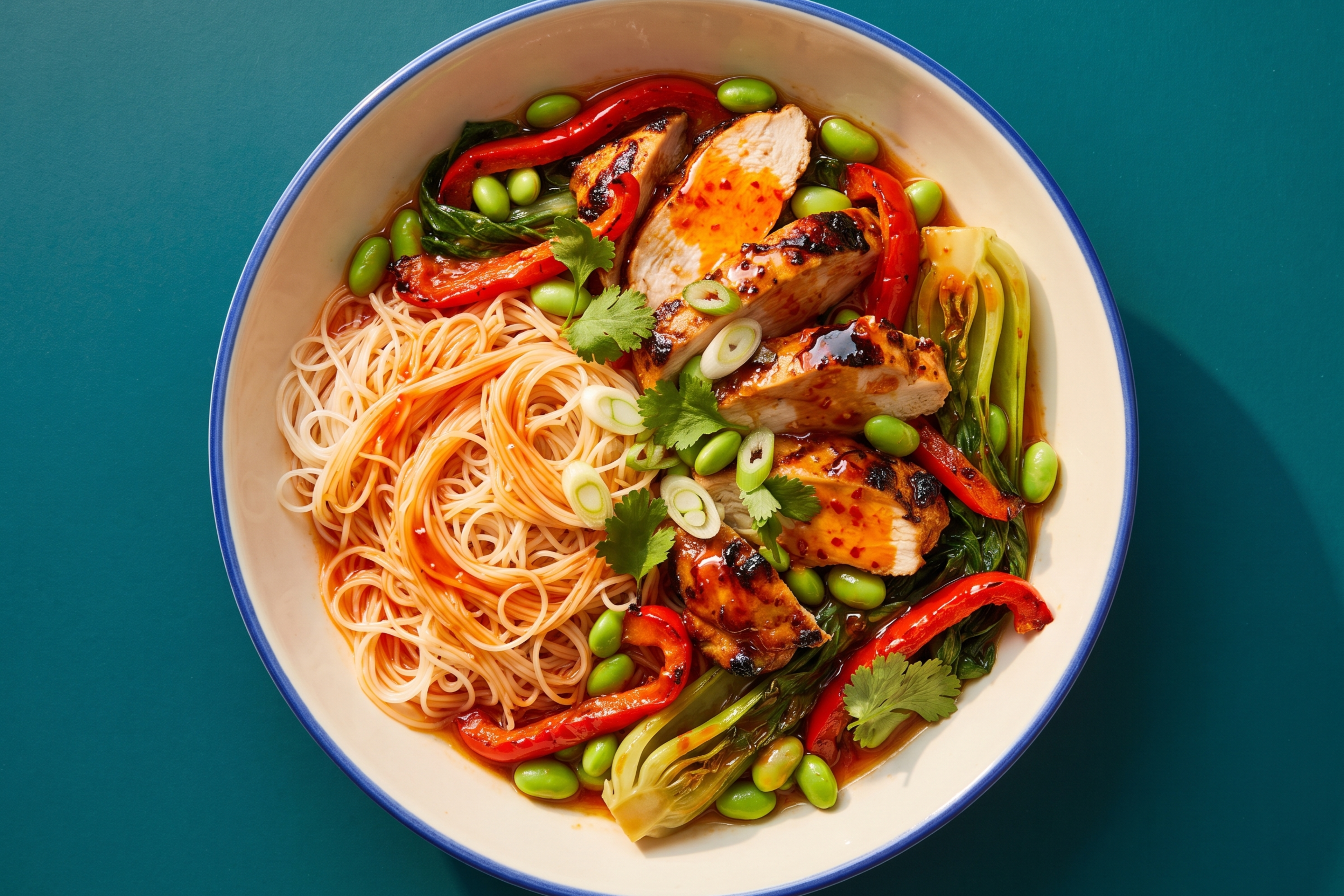 Hot Honey Chicken Noodles