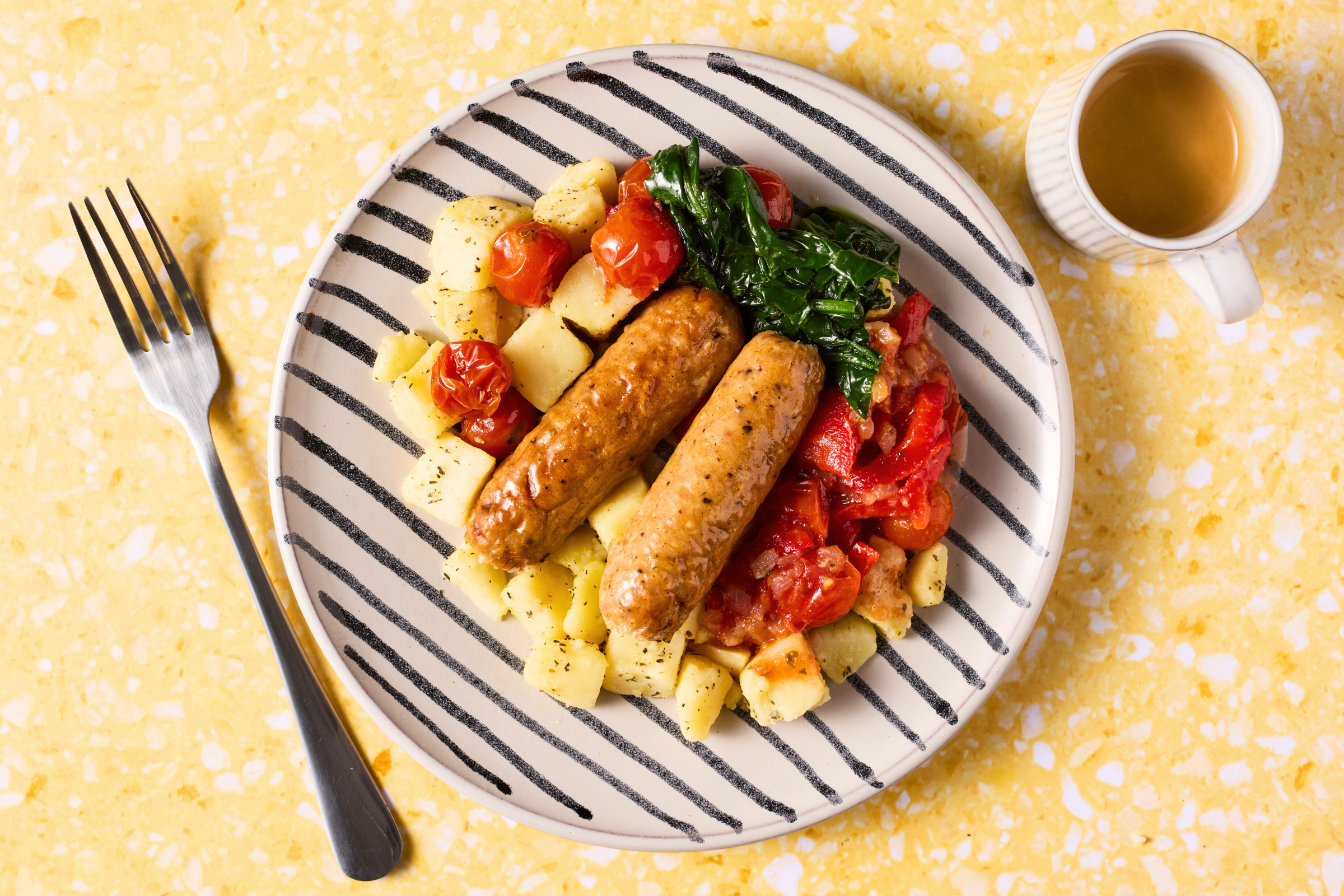Chicken Sausage & Red Pepper Hash
