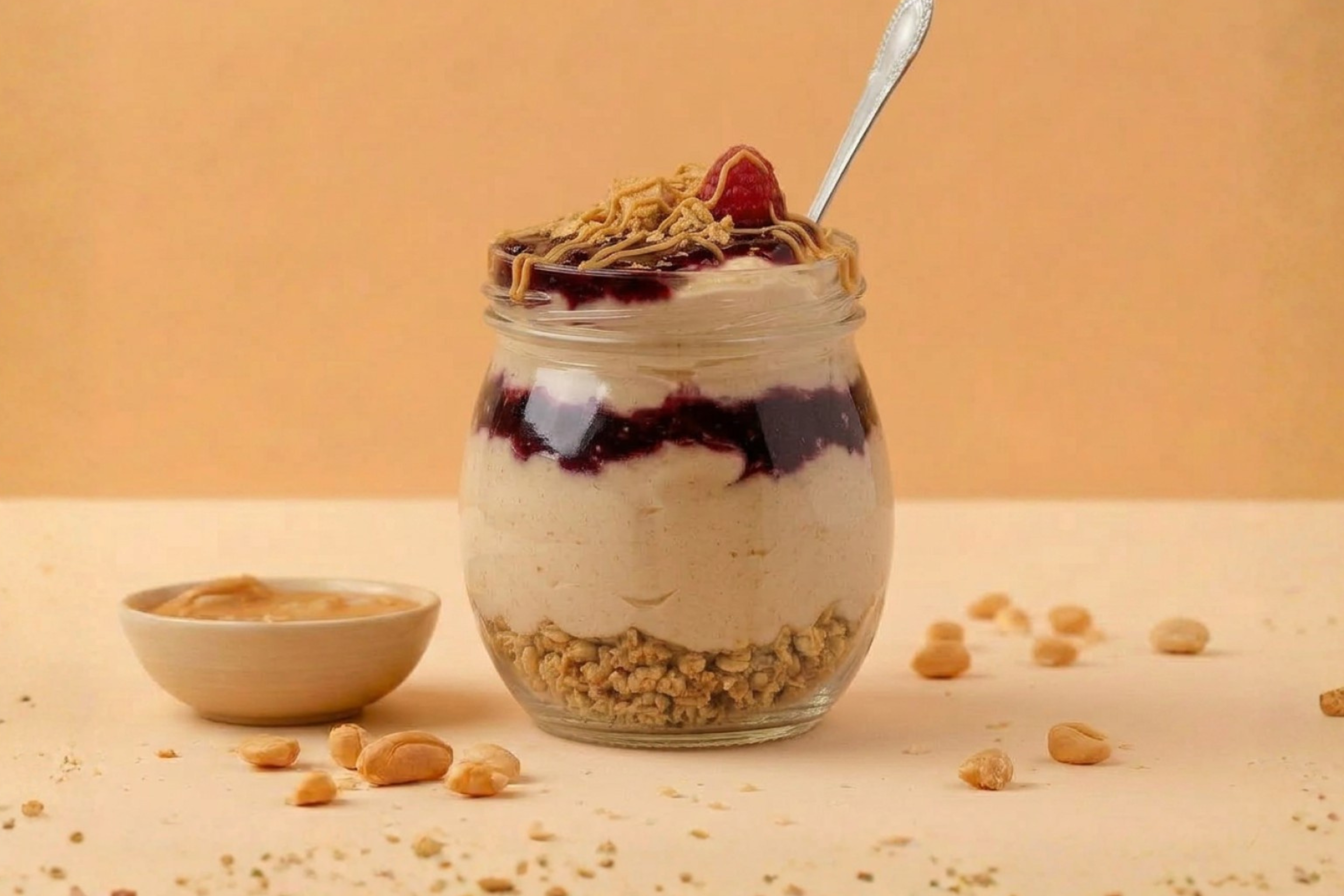 PB&J High Protein Cheesecake