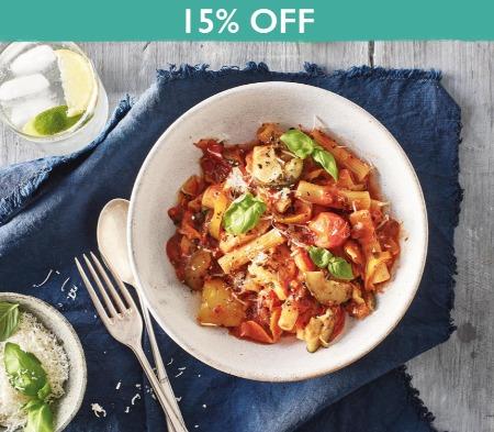 Halloumi & Roasted Vegetable Pasta