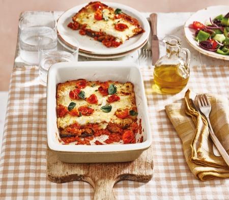Red Lentil & Aubergine Moussaka