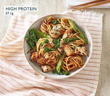 Teriyaki Salmon Noodles
