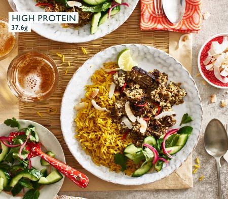 Pulled Beef Rendang & Turmeric Rice