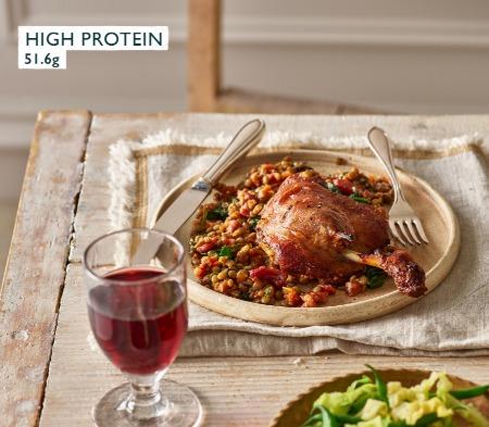 Duck Confit with Lentils