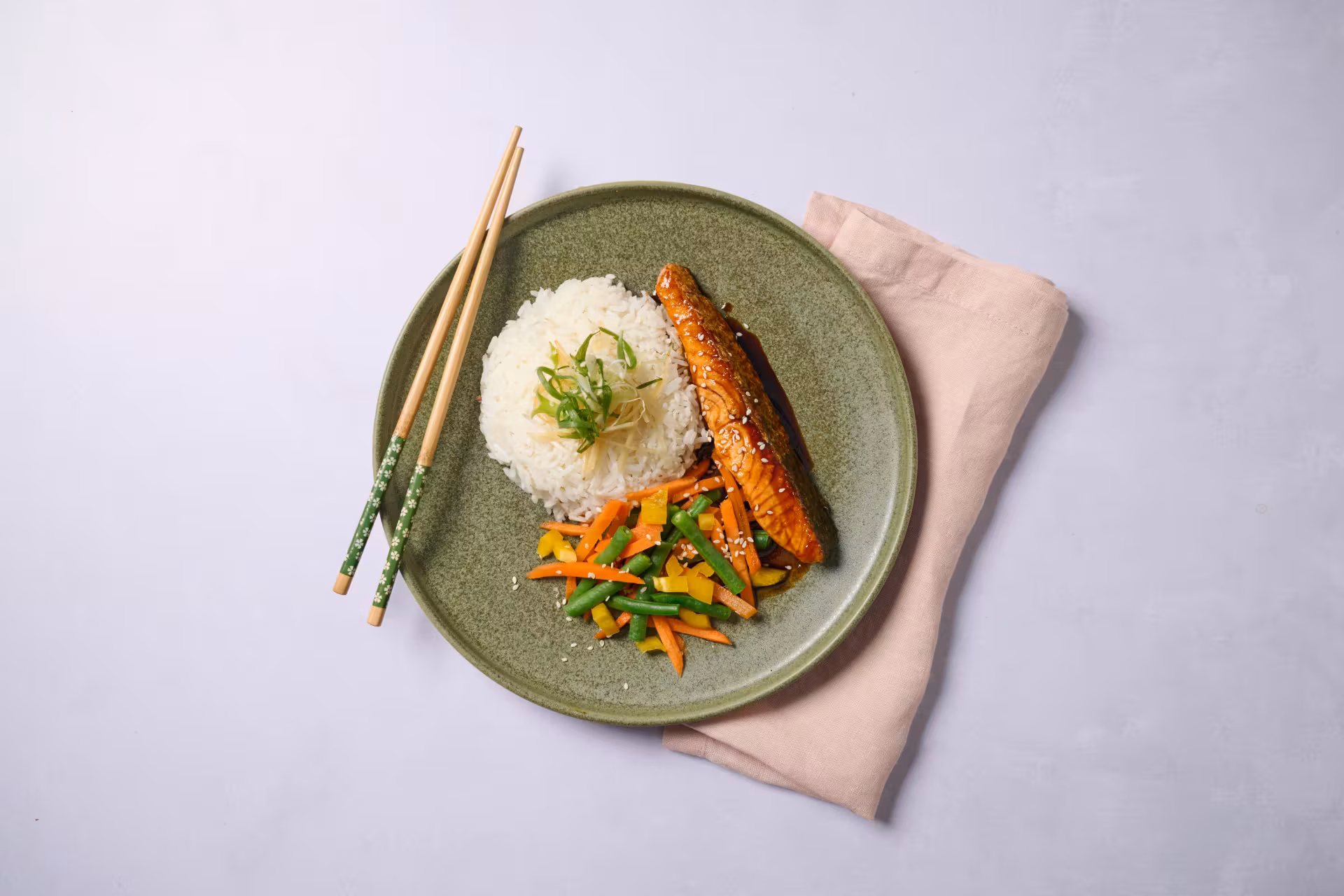 Cambodian Beef Luc Lac with Egg-White Rice