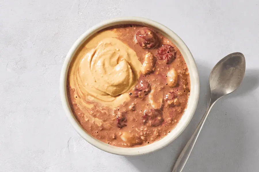 Chocolate, Cherry & Peanut Caramel Oats