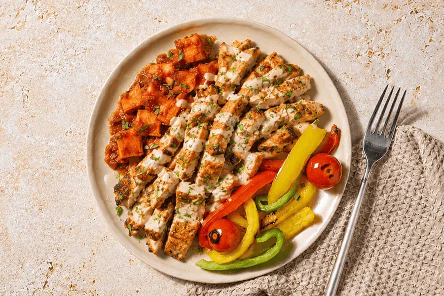 Harissa & Tahini Chicken Thighs