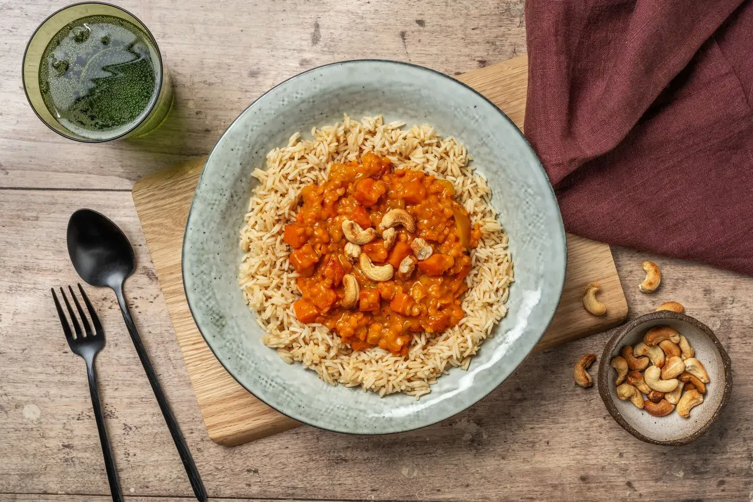 Fragrant Ginger and Butternut Squash Dal