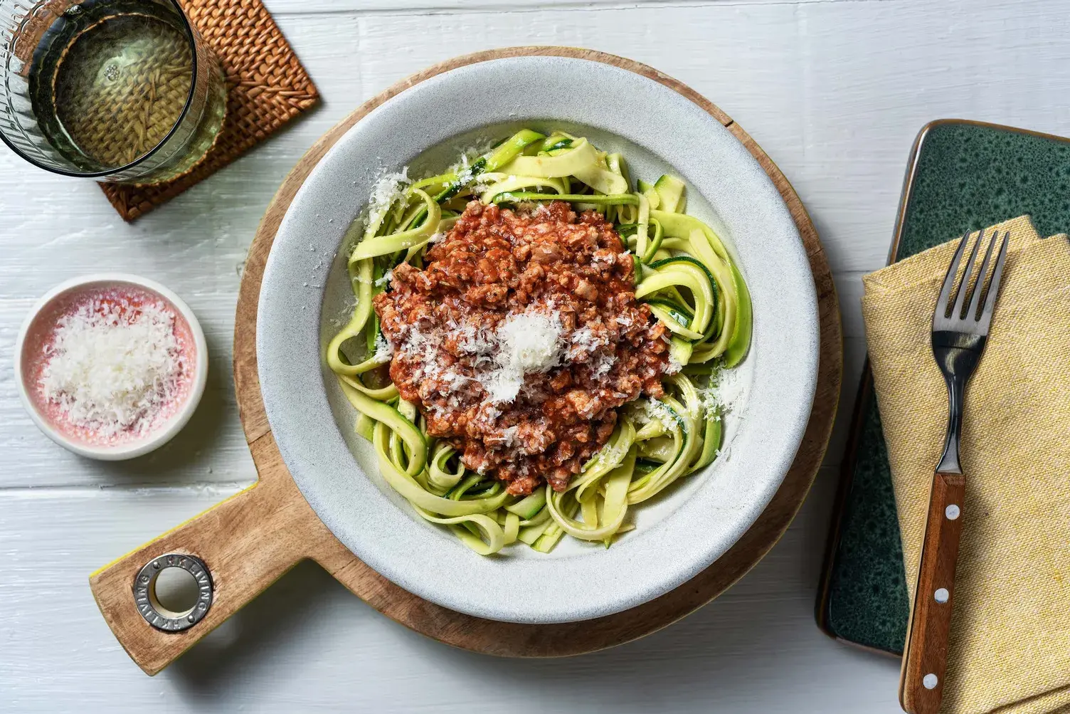 Rich Pork Ragu on a Bed of Courgetti