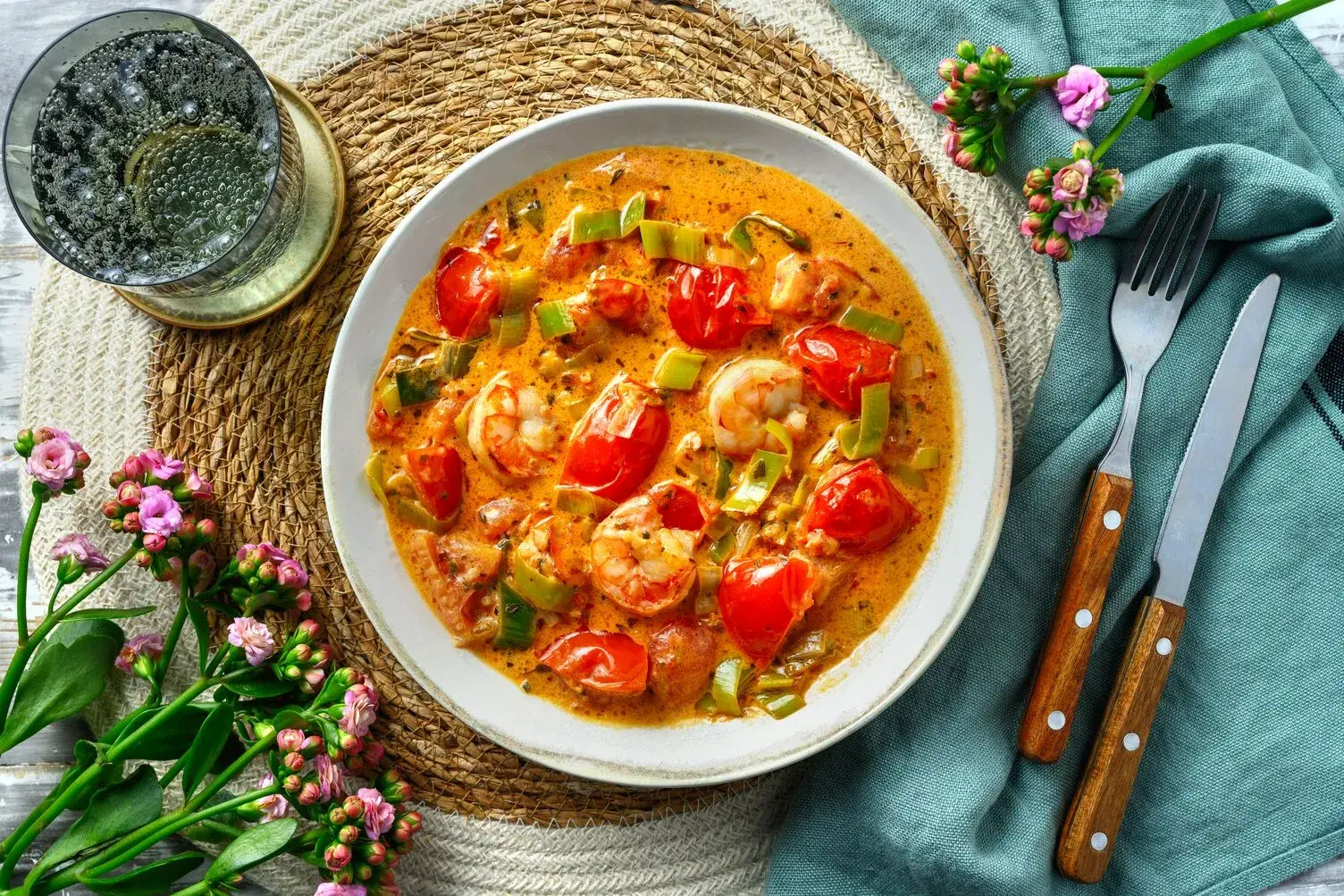 Tuscan Inspired Double King Prawns