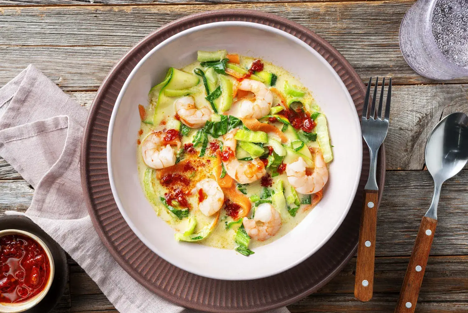 Green Thai Inspired Prawn Laksa
