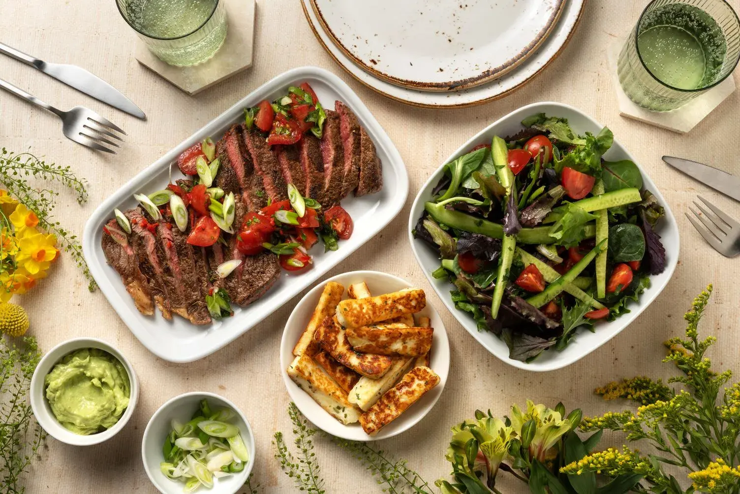 Caribbean Inspired Jerk Rump Steak and Halloumi Fries