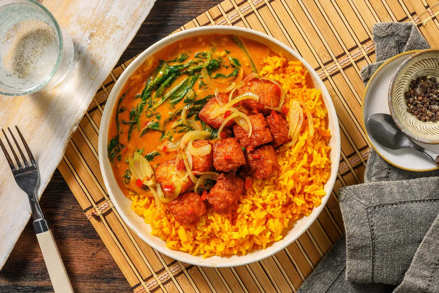 Ginger Paneer and Caramelised Onion Curry