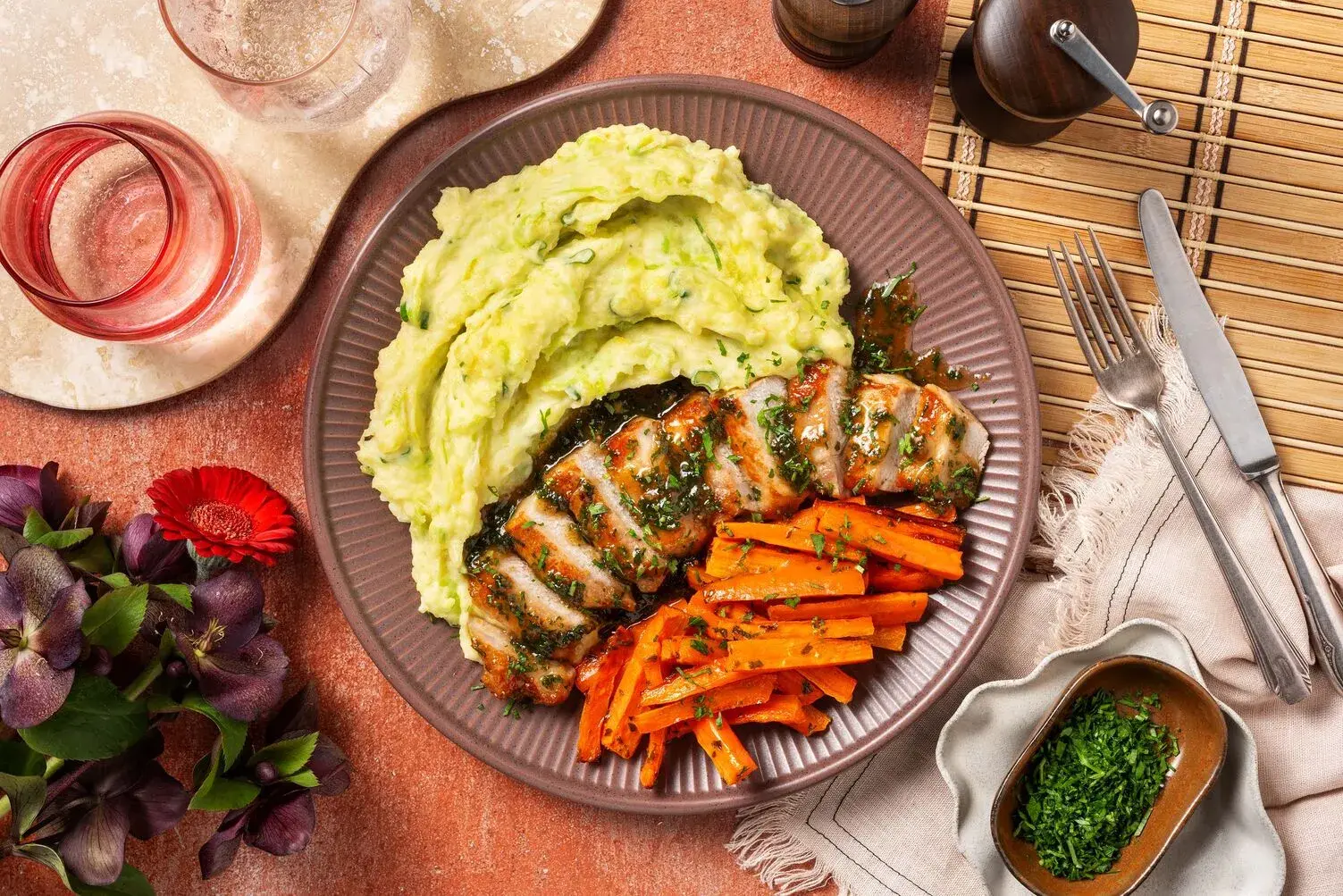Apple & Sage Glazed Pork Loin Steak