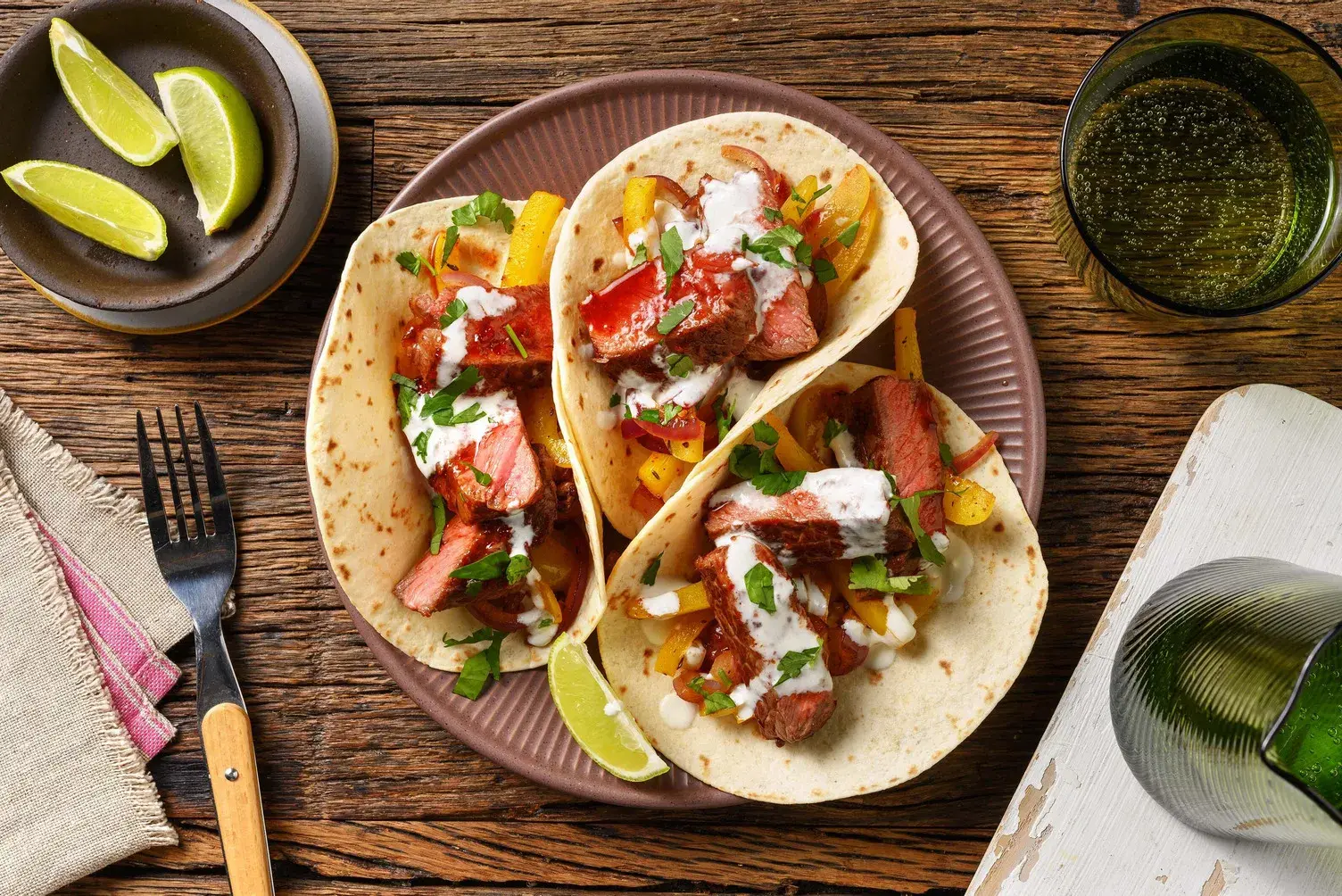 Chipotle Venison Steak Fajitas