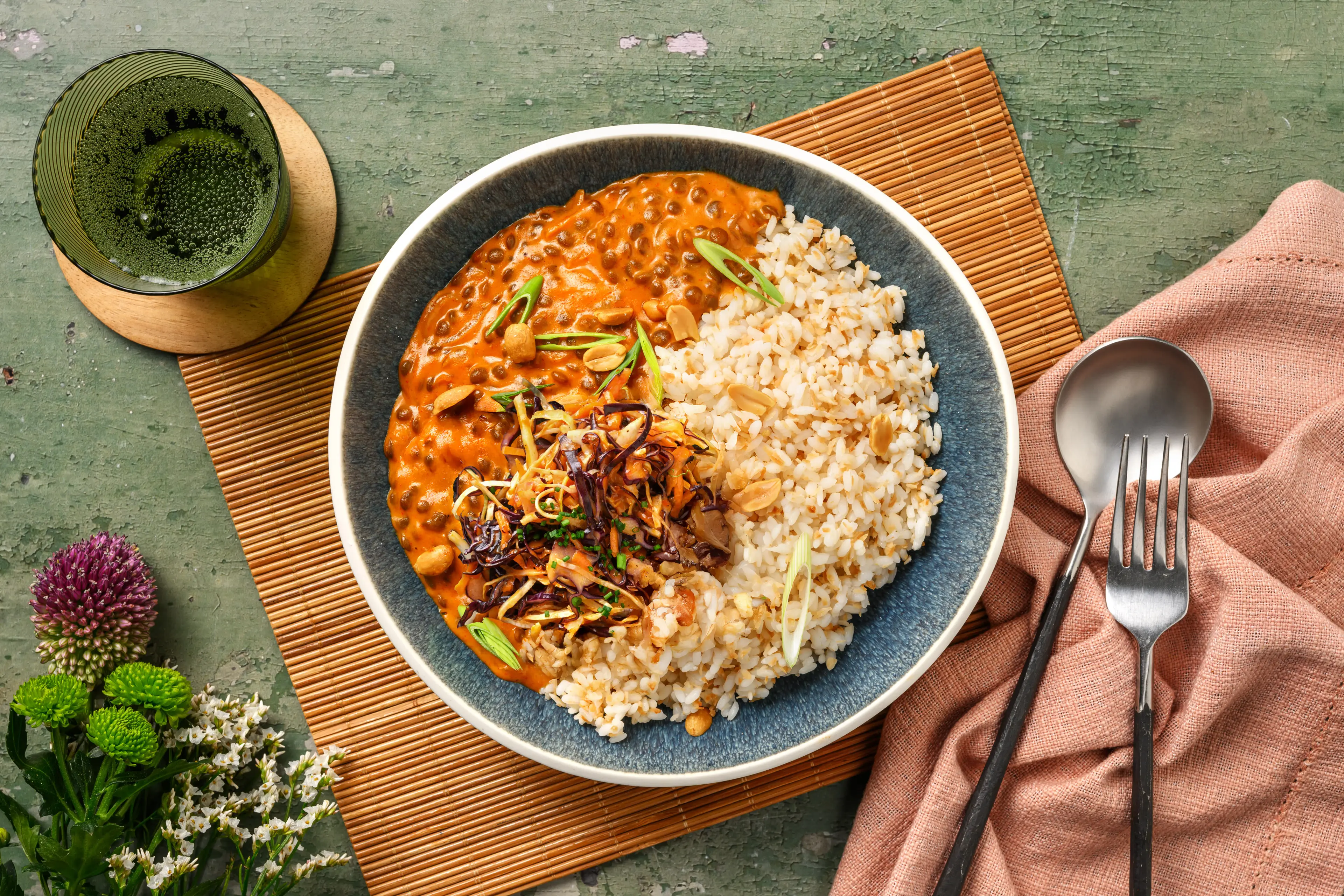 Creamy Coconut Gochujang Lentils