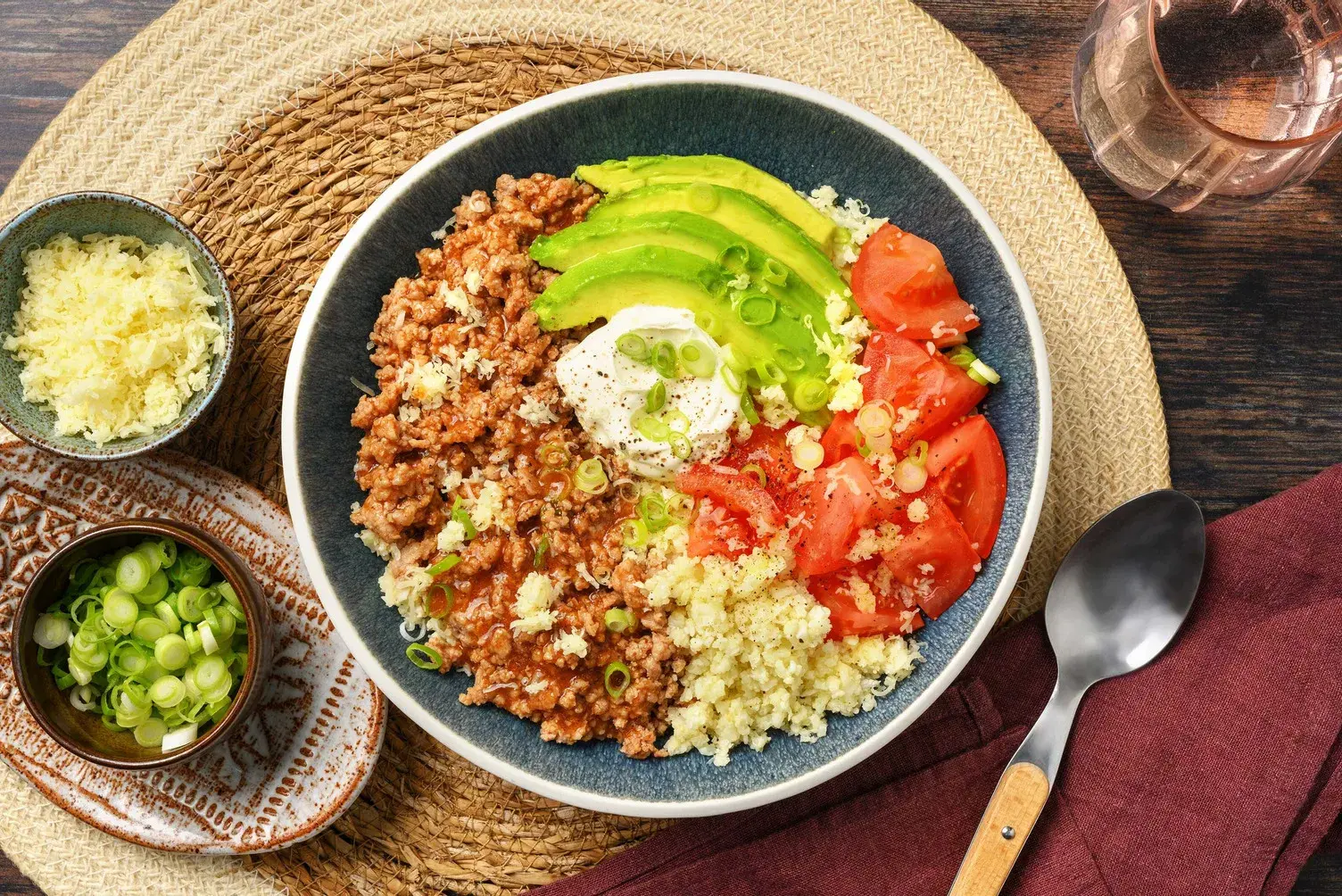 Spiced Pork Burrito Bowl
