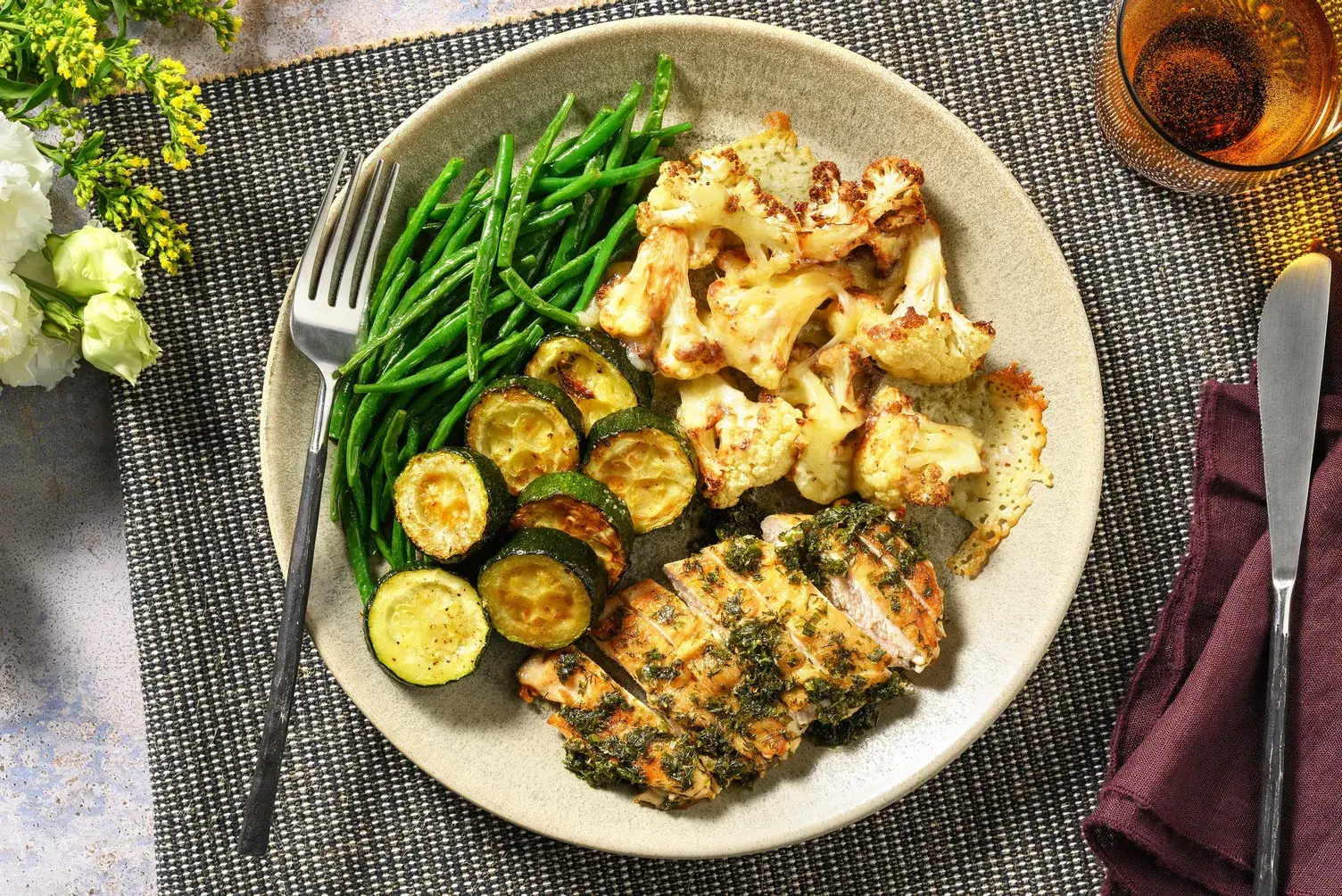 Garlic & Herb Butter Double Chicken Breasts