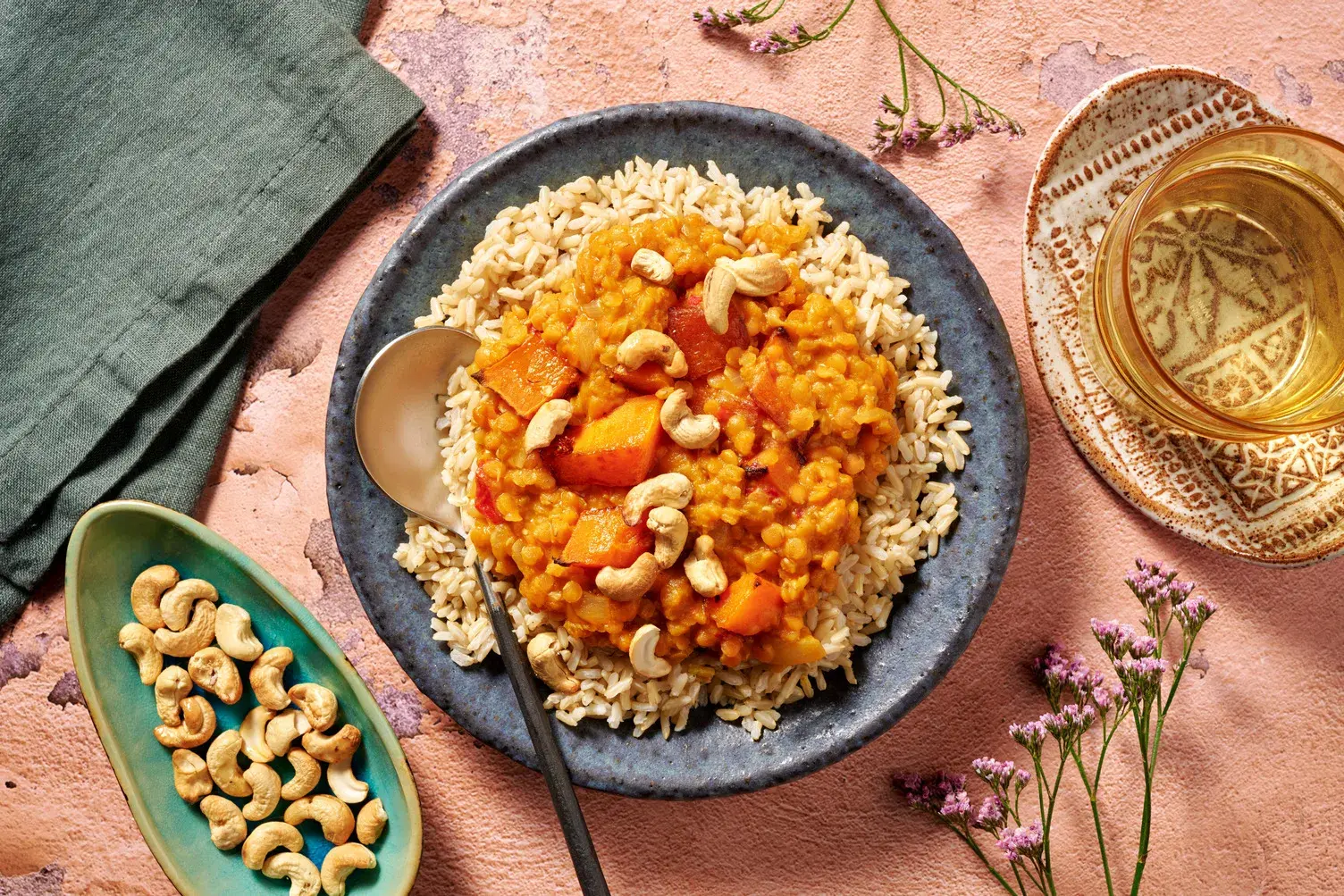 Fragrant Ginger and Butternut Squash Dal