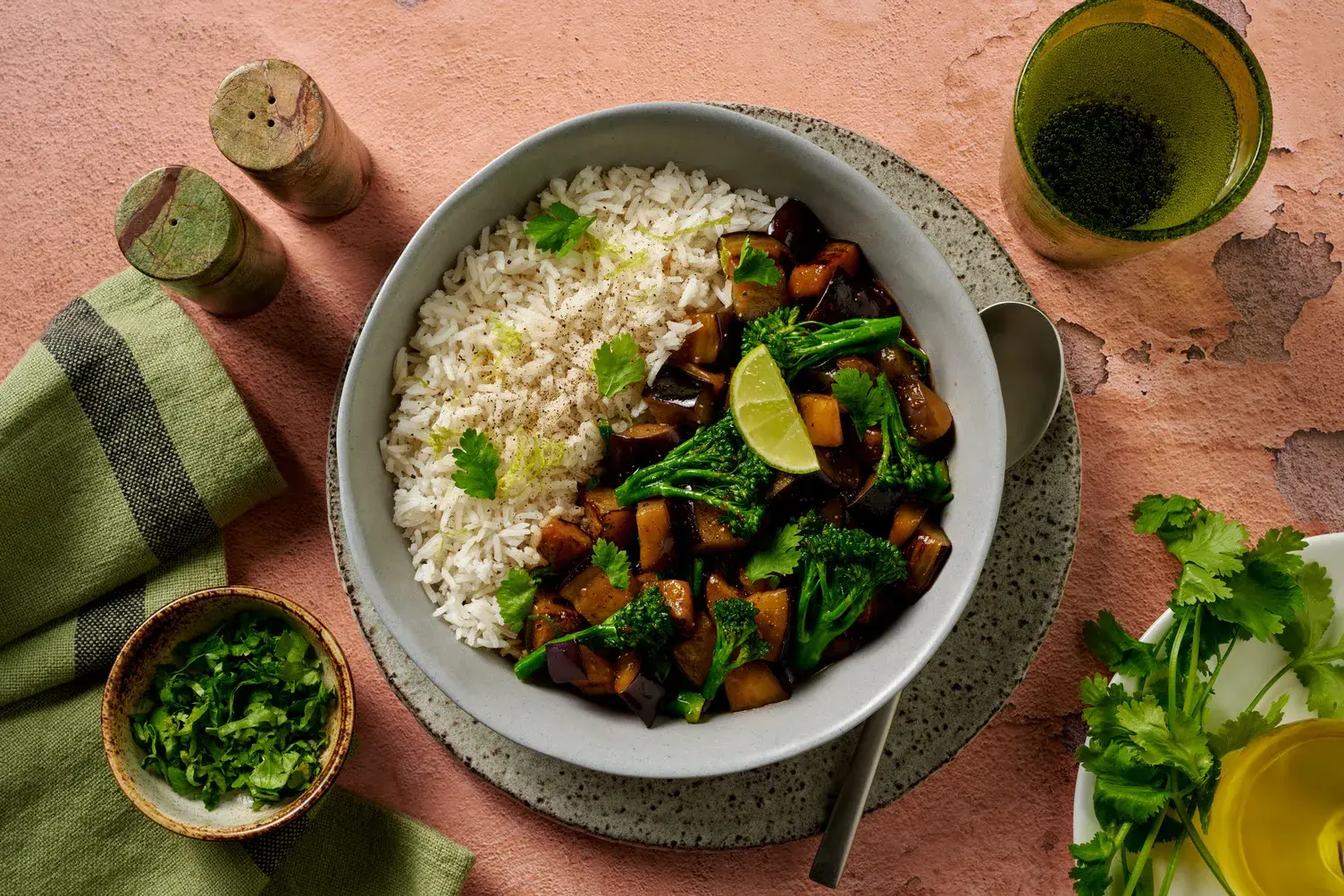 Cantonese Inspired Aubergine Stir-Fry