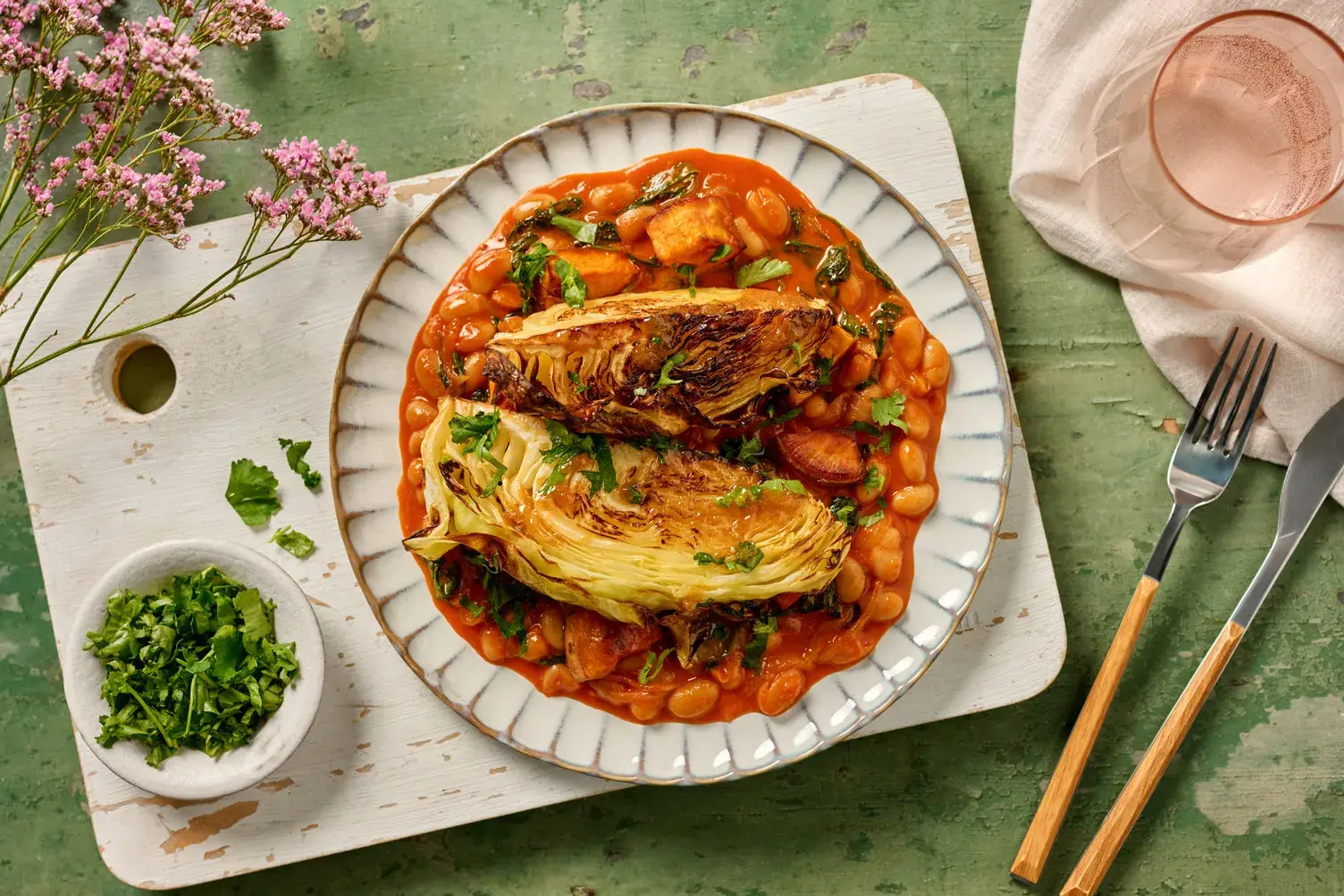 Miso Garlic Butter Hispi Cabbage