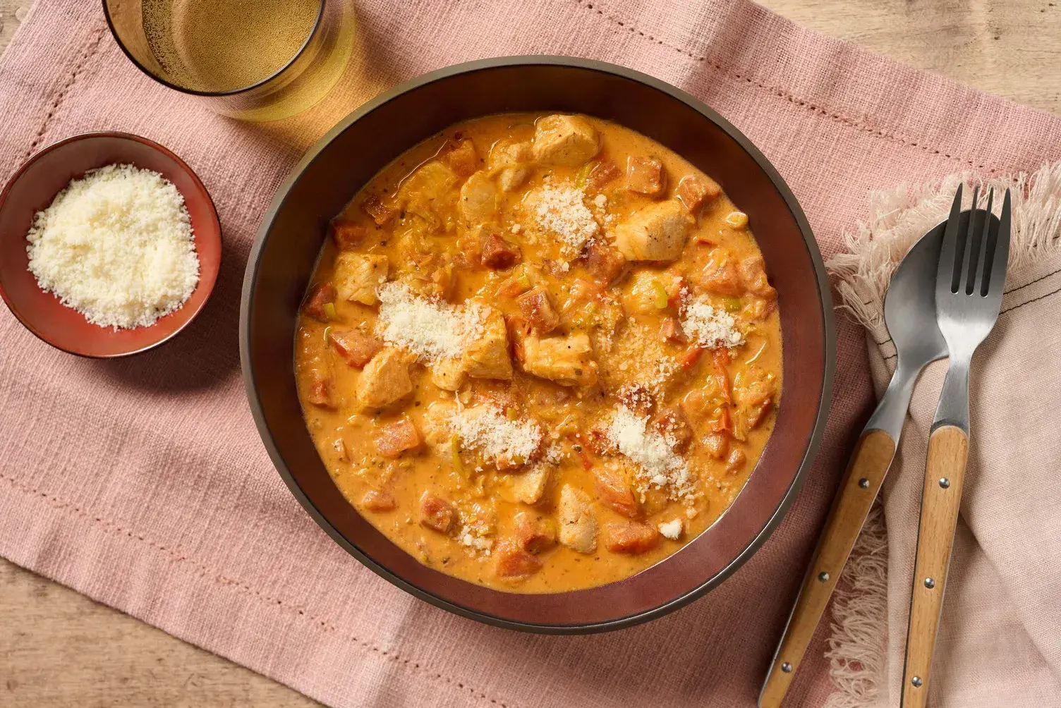 Tuscan Inspired Double Chicken and Chorizo Stew