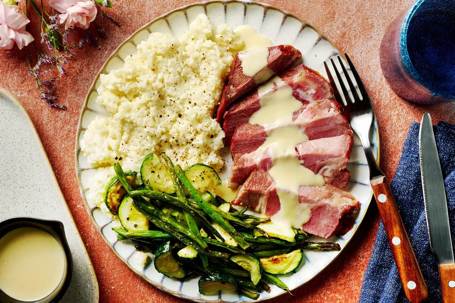 Pork Steak in a Creamy Mustard Sauce