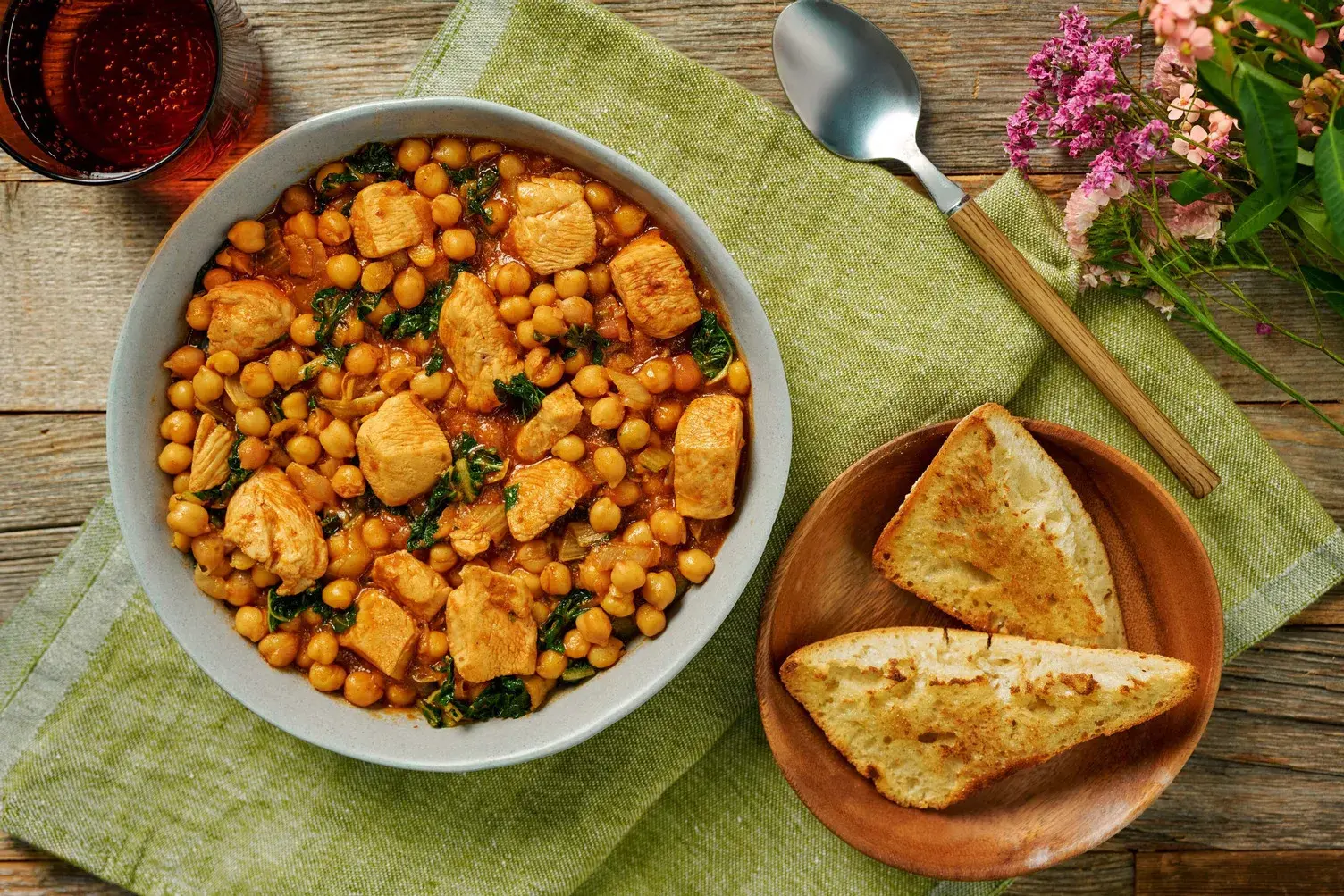 Moroccan Inspired Chicken and Chard Stew