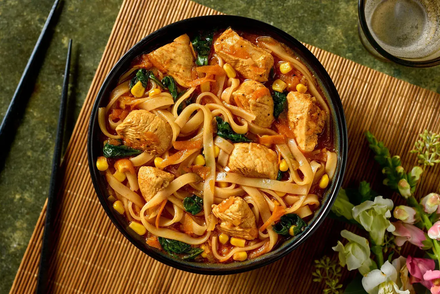 Immune Support Ginger Chicken Noodle Soup