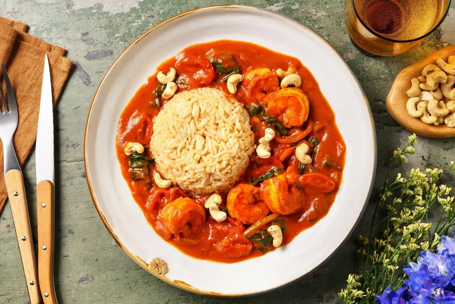 Tangy Tamarind King Prawn Curry