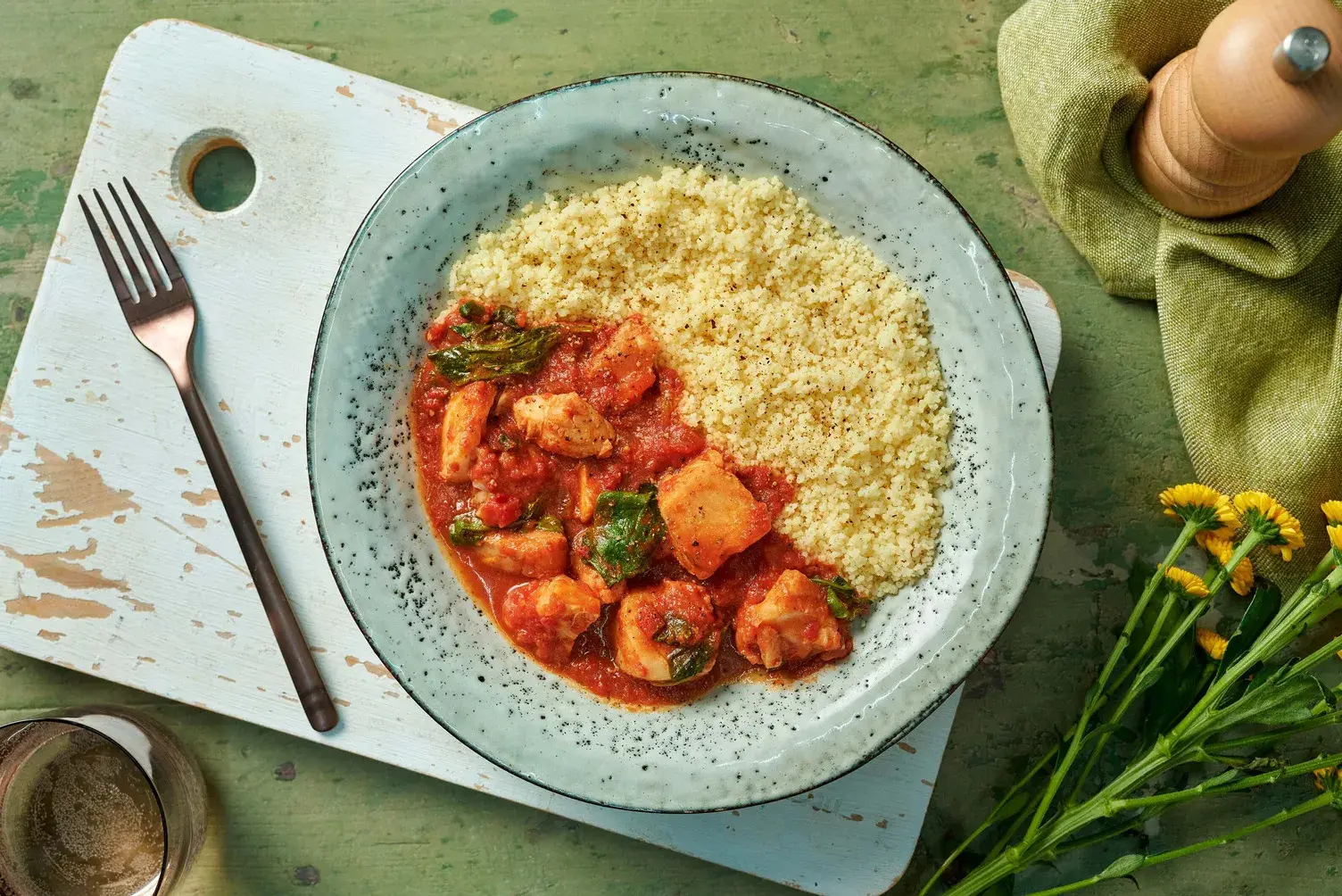 Moroccan Inspired Haddock and Tomato Stew