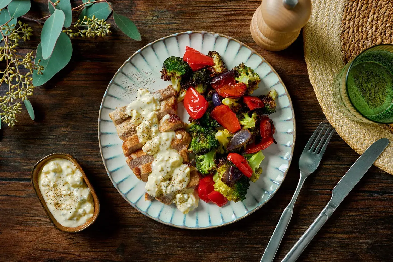 Pork Steak and Vegetable Traybake