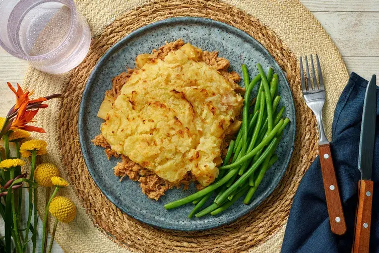 Pulled Pork, Apple and Mustard Pie