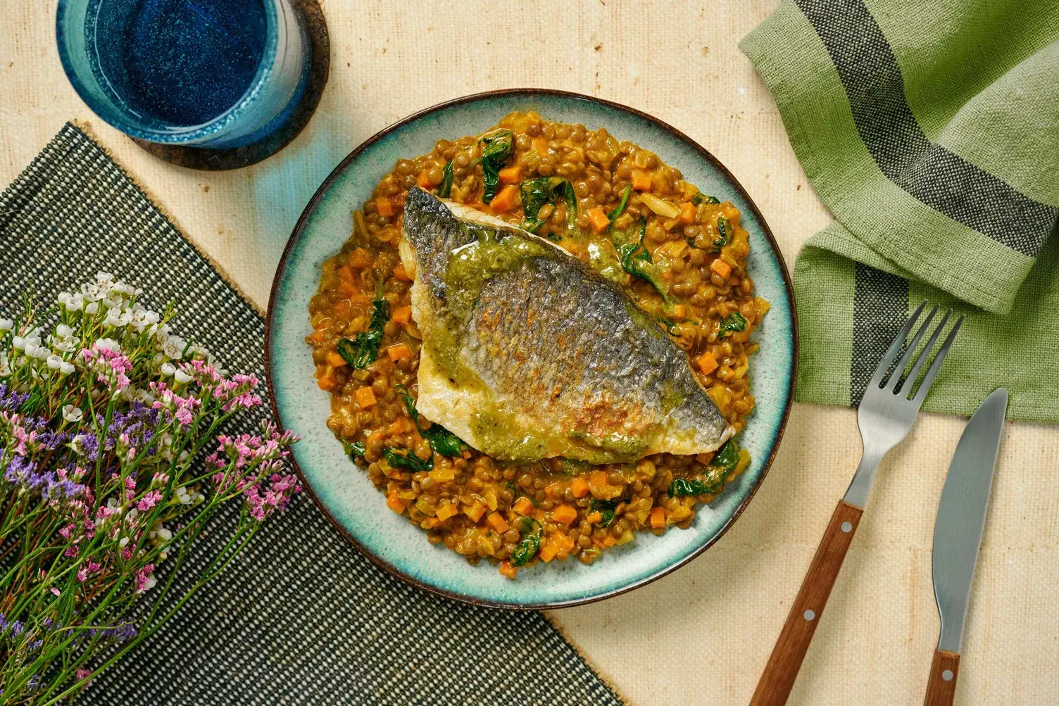 Sea Bream on Nourishing Chettinad Inspired Dal