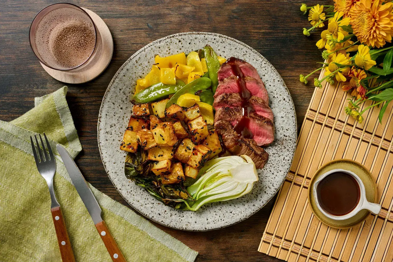 Sweet Tamarind Glazed Venison Steak