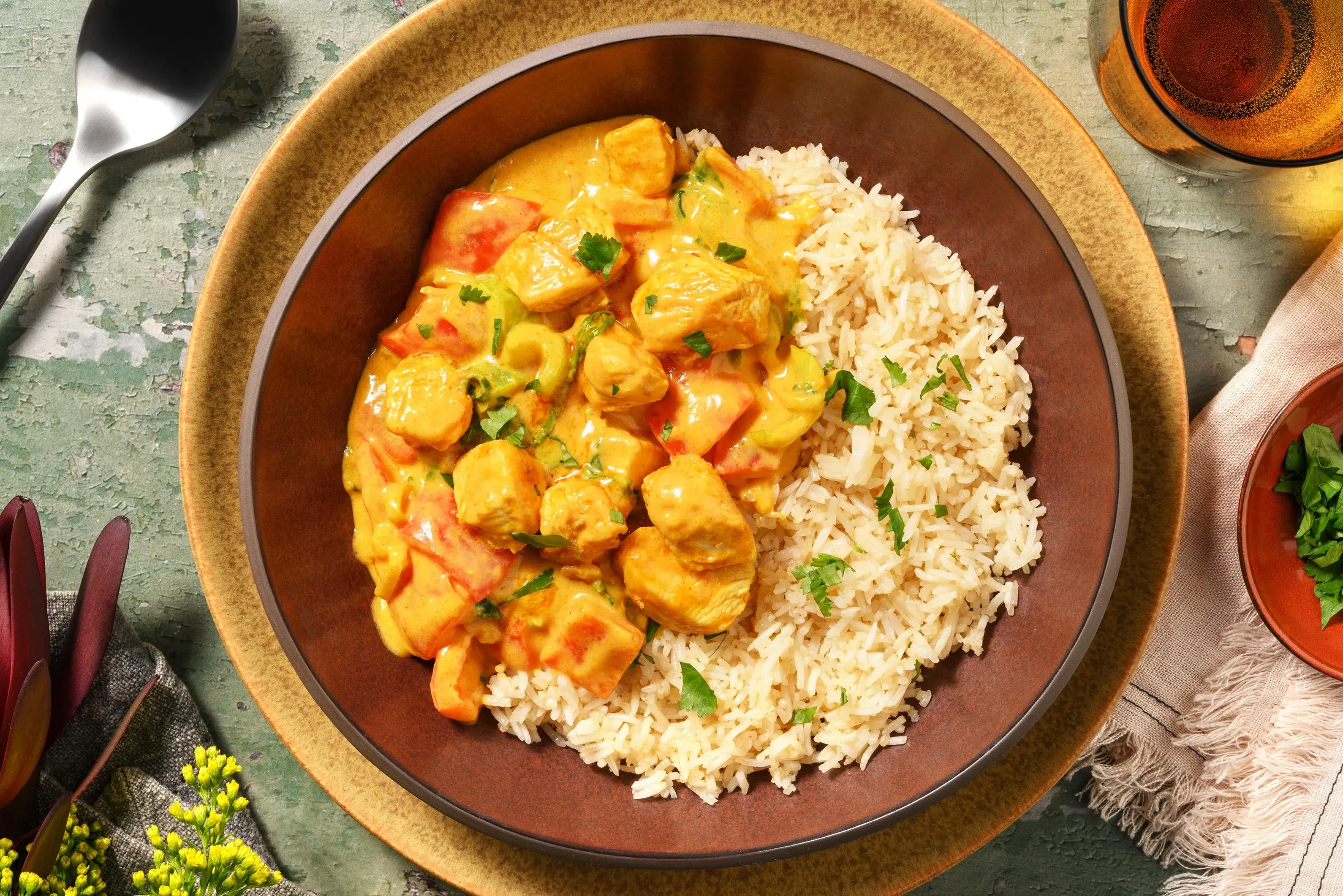 Thai Yellow Inspired Chicken Breast Curry Bowl