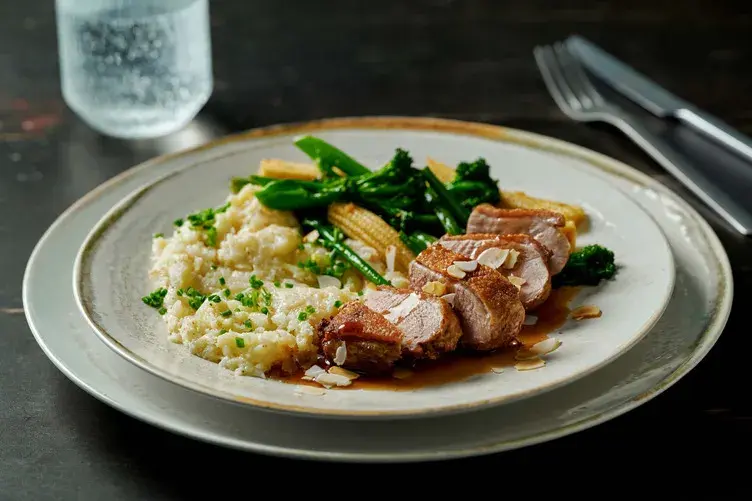 Roasted Duck Breast in a Pomegranate Sauce