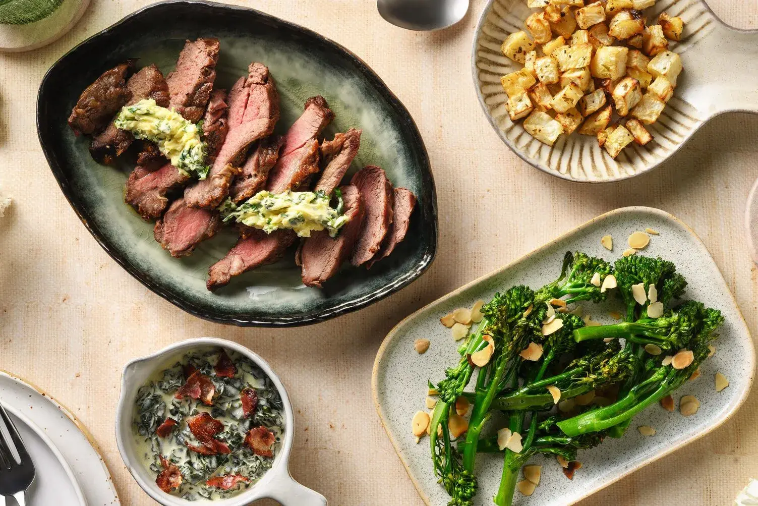 Roast Leg of Lamb in Lemon, Parsley & Garlic Butter