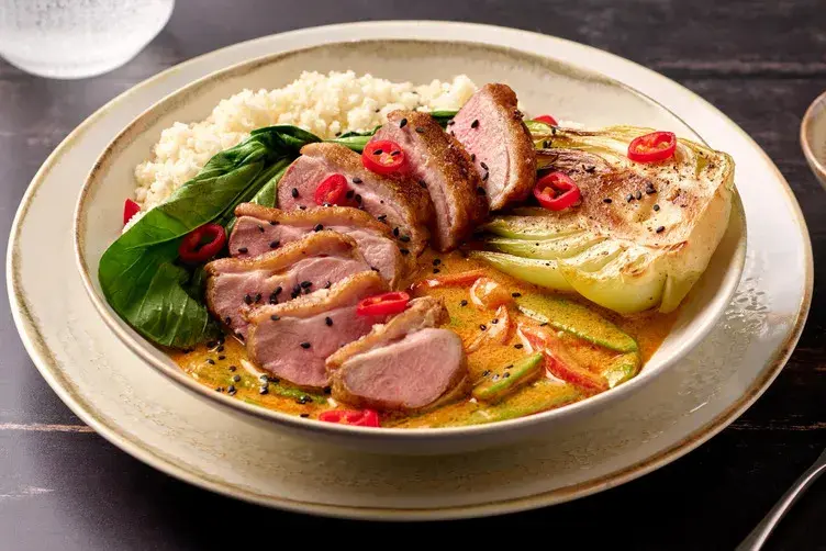 Roast Duck in a Yellow Thai Inspired Curry