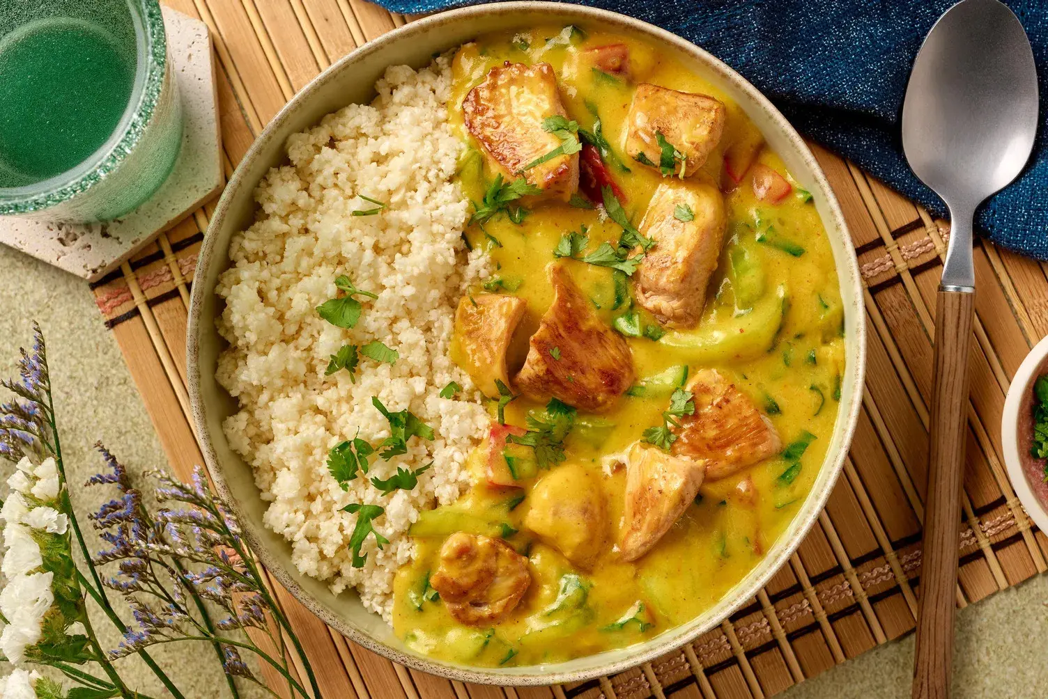 Thai Yellow Inspired Chicken Breast Curry Bowl