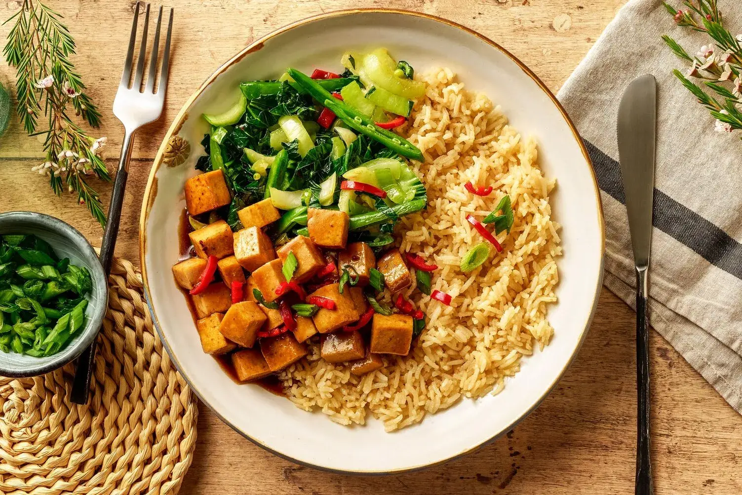 Japanese Inspired Tofu Teriyaki Bowl