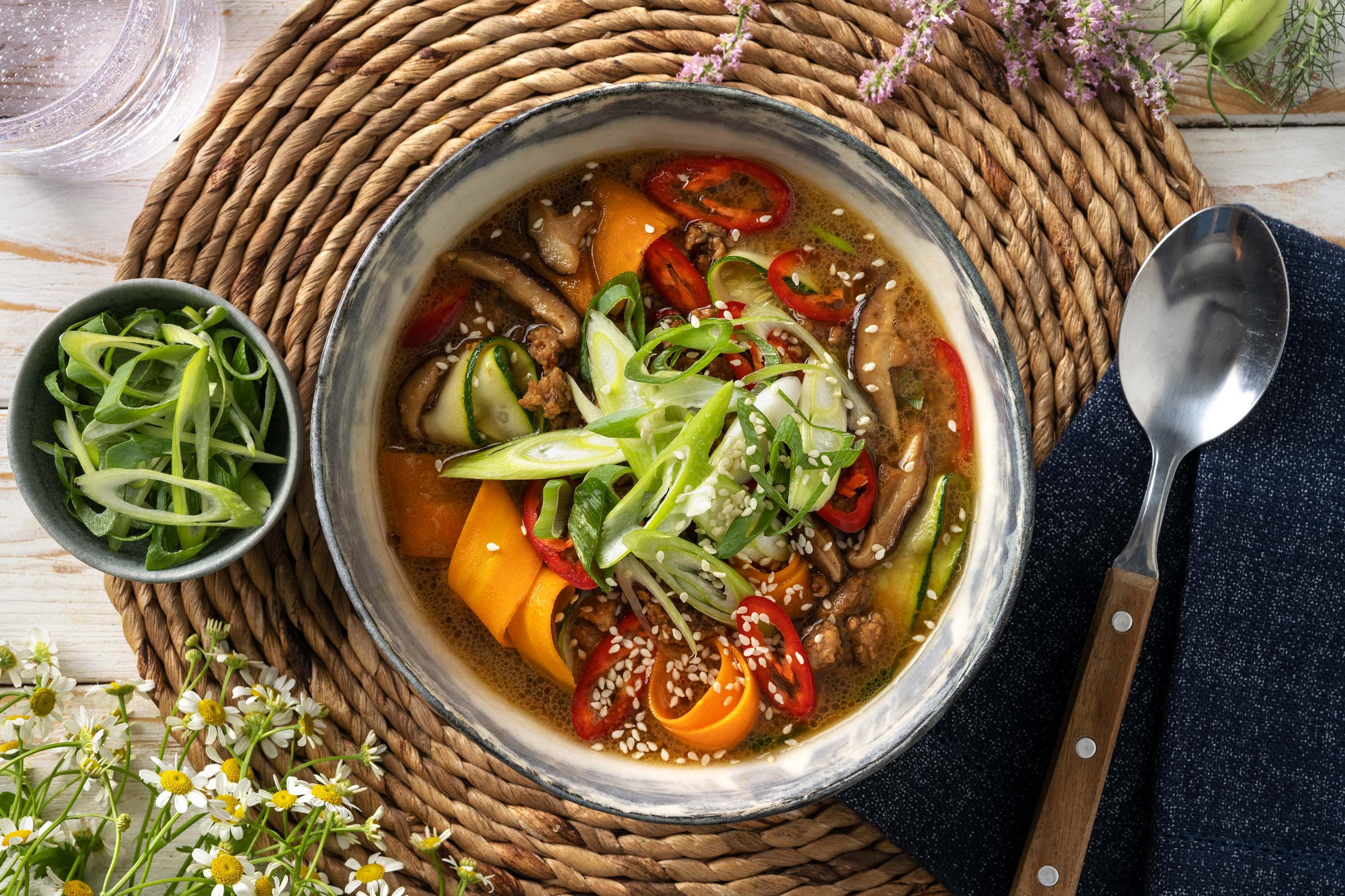 Chinese Inspired Ginger Beef Soup