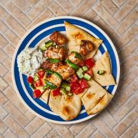 Pork Souvlaki, Tzatziki & Greek Salad