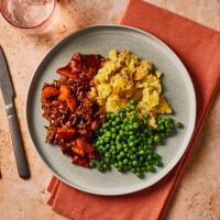 Lamb Mince, Crushed Potatoes And Minty Peas