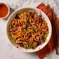 Thai-Style Peanutty Pork Udon Noodles