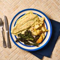 Basa In Creamy Wild Garlic Sauce With Tenderstem Broccoli