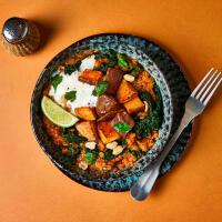 Satay Sweet Potato & Kale Curry